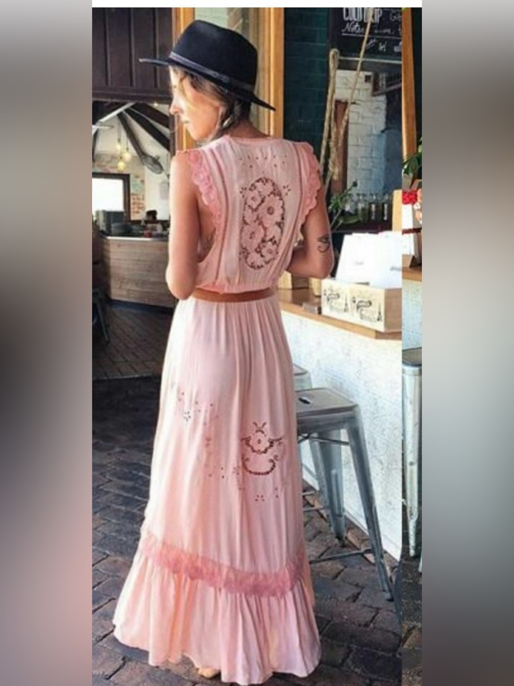 SPELL 🌸 Isla Bonita Peach Gown/Duster Small RARE